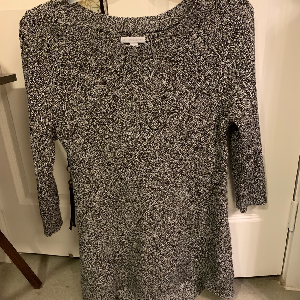 Black and white sweater